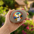 Rainbow Jack Russell Personalised Pebble